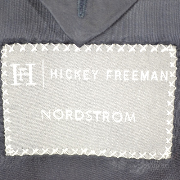 Hickey Freeman 46L Sport Coat Blazer Suit Jacket - Picture 7 of 8